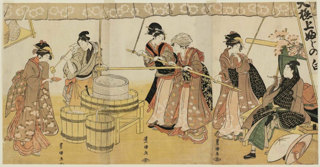 Ban đầu rượu Sake chỉ được nấu bởi phụ nữ sake